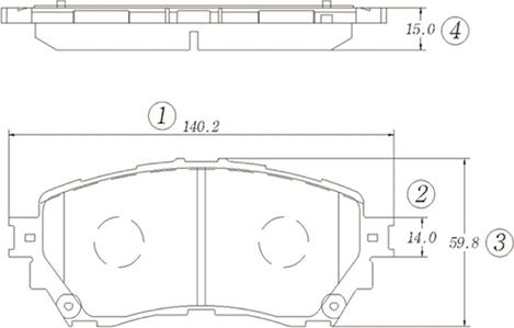 CTR GK1473 - Тормозные колодки, дисковые, комплект unicars.by