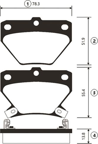 CTR GK1056 - Тормозные колодки, дисковые, комплект unicars.by