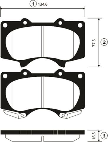 CTR GK1050 - Тормозные колодки, дисковые, комплект unicars.by