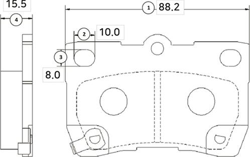 CTR GK1060 - Тормозные колодки, дисковые, комплект unicars.by