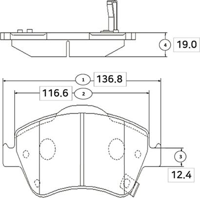 CTR GK1067 - Тормозные колодки, дисковые, комплект unicars.by