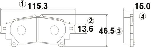 CTR GK1085 - Тормозные колодки, дисковые, комплект unicars.by