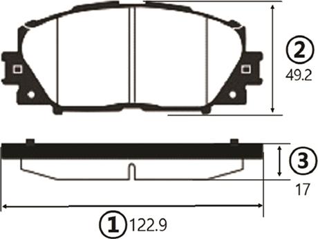 CTR GK1081 - Тормозные колодки, дисковые, комплект unicars.by