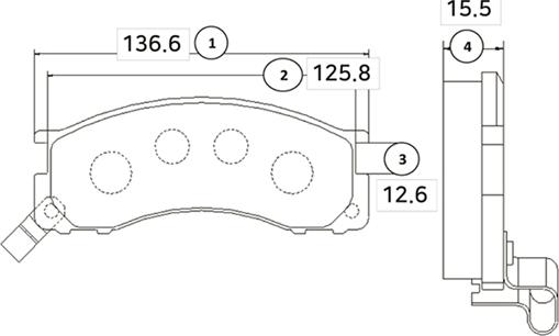 CTR GK1036 - Тормозные колодки, дисковые, комплект unicars.by