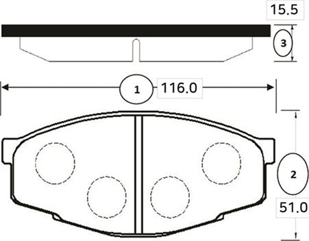 CTR GK1031 - Тормозные колодки, дисковые, комплект unicars.by