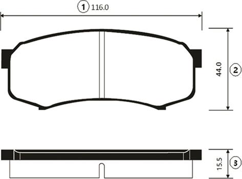 CTR GK1028 - Тормозные колодки, дисковые, комплект unicars.by