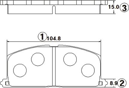 CTR GK1120 - Тормозные колодки, дисковые, комплект unicars.by