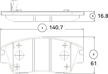 CTR GK1368 - Тормозные колодки, дисковые, комплект unicars.by