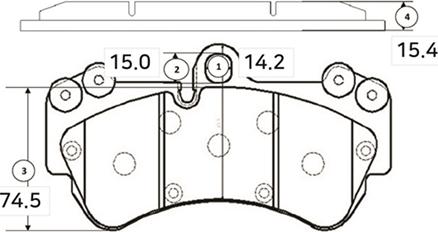 CTR GK1260 - Тормозные колодки, дисковые, комплект unicars.by