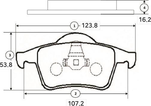 CTR GK1221 - Тормозные колодки, дисковые, комплект unicars.by