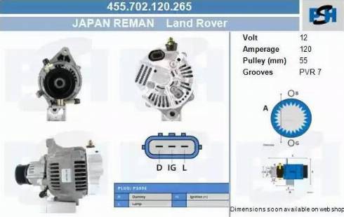 PSH 455.702.120.265 - Генератор unicars.by