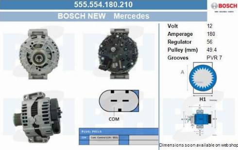 PSH 555.554.180.210 - Генератор unicars.by