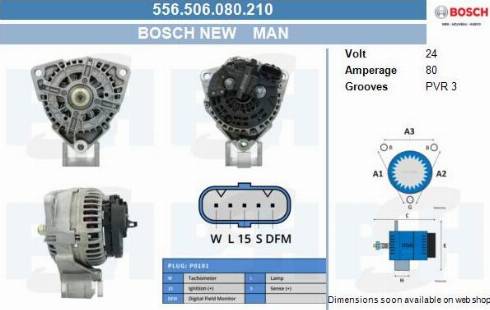 PSH 556.506.080.210 - Генератор unicars.by