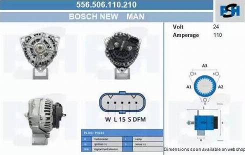 PSH 556.506.110.210 - Генератор unicars.by