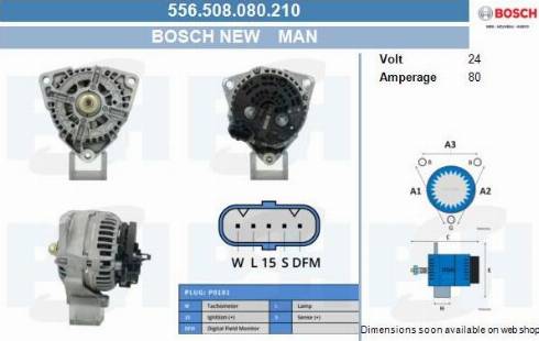 PSH 556.508.080.210 - Генератор unicars.by