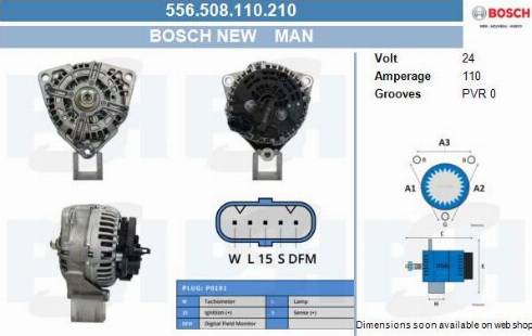 PSH 556.508.110.210 - Генератор unicars.by