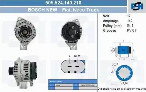 PSH 505.524.140.210 - Генератор unicars.by