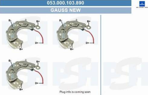 PSH 053.000.103.890 - Выпрямитель, диодный мост, генератор unicars.by