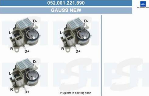 PSH 052.001.221.890 - Регулятор напряжения, генератор unicars.by