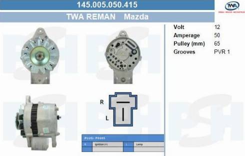 PSH 145.005.050.415 - Генератор unicars.by