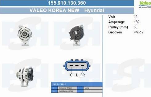 PSH 155.910.130.360 - Генератор unicars.by