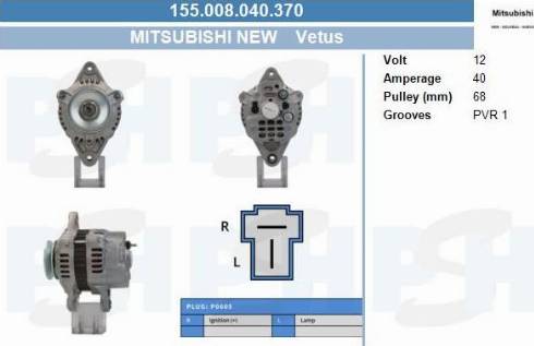 PSH 155.008.040.370 - Генератор unicars.by