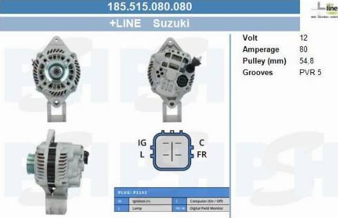 PSH 185.515.080.080 - Генератор unicars.by