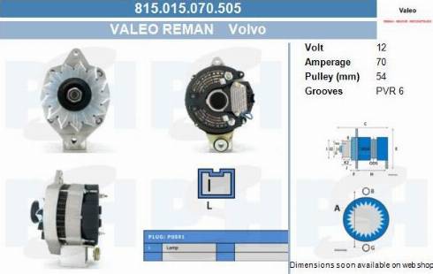 PSH 815.015.070.505 - Генератор unicars.by