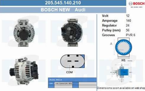 PSH 205.545.140.210 - Генератор unicars.by