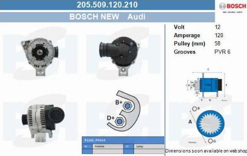 PSH 205.509.120.210 - Генератор unicars.by