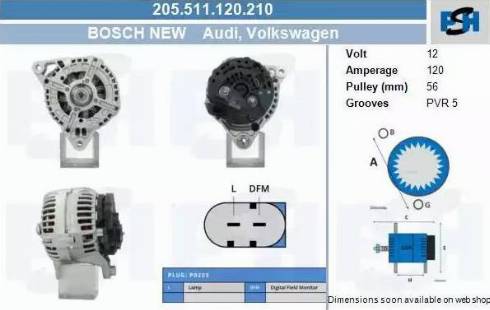 PSH 205.511.120.210 - Генератор unicars.by