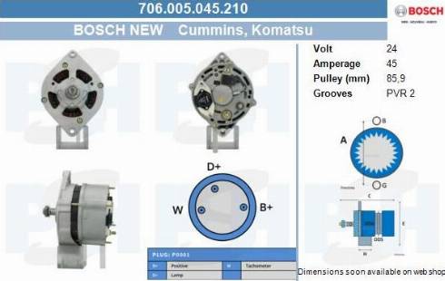 PSH 706.005.045.210 - Генератор unicars.by