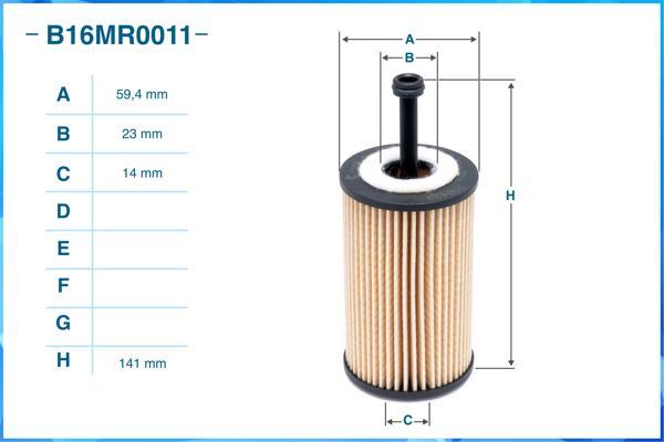 Cworks B16MR0011 - Масляный фильтр unicars.by