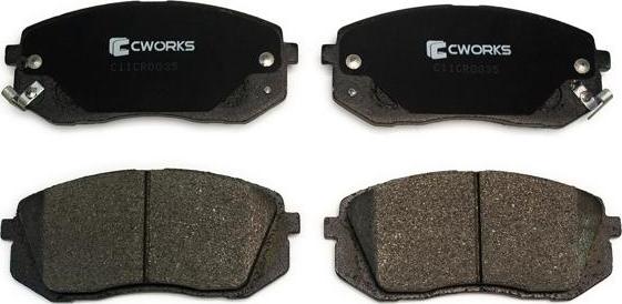 Cworks C11CR0035 - Тормозные колодки, дисковые, комплект unicars.by