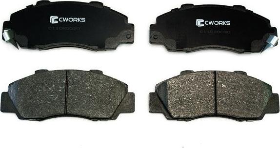 Cworks C11CR0030 - Тормозные колодки, дисковые, комплект unicars.by