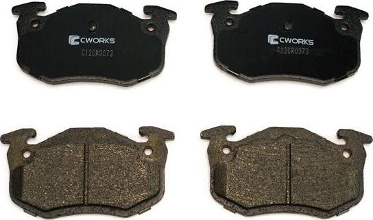 Cworks C12CR0073 - Тормозные колодки, дисковые, комплект unicars.by