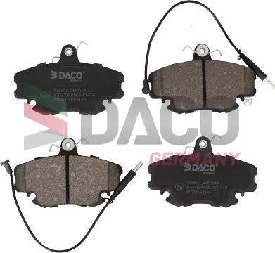 DACO Germany 329957 - Тормозные колодки, дисковые, комплект unicars.by