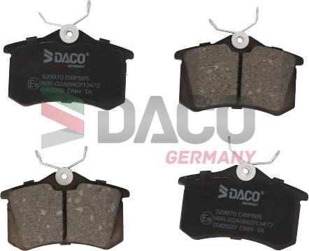 DACO Germany 329970 - Тормозные колодки, дисковые, комплект unicars.by