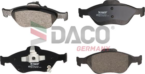 DACO Germany 324574 - Тормозные колодки, дисковые, комплект unicars.by