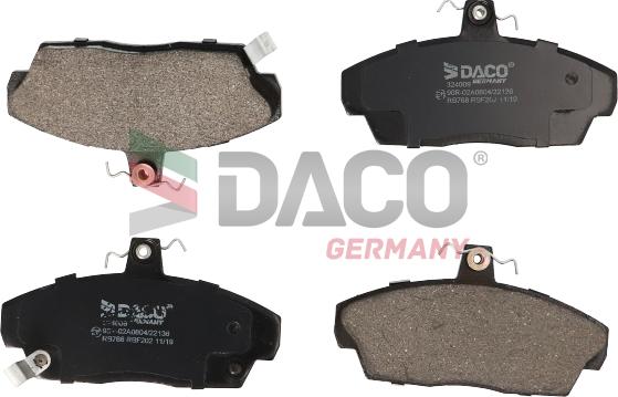 DACO Germany 324009 - Тормозные колодки, дисковые, комплект unicars.by