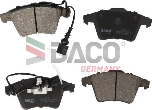 DACO Germany 324210 - Тормозные колодки, дисковые, комплект unicars.by