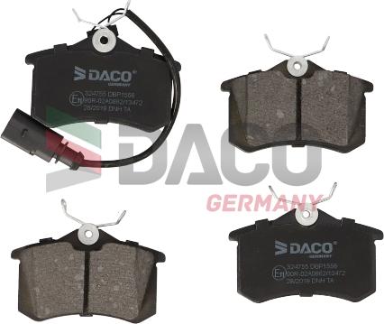 DACO Germany 324755 - Тормозные колодки, дисковые, комплект unicars.by