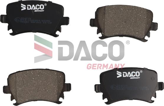 DACO Germany 324775 - Тормозные колодки, дисковые, комплект unicars.by