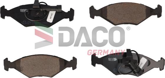 DACO Germany 320909 - Тормозные колодки, дисковые, комплект unicars.by