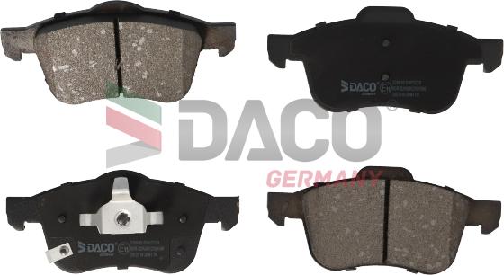 DACO Germany 320916 - Тормозные колодки, дисковые, комплект unicars.by