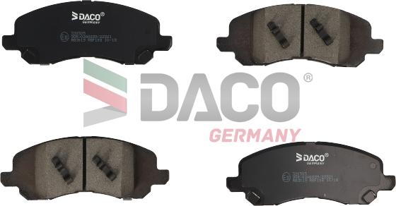 DACO Germany 320505 - Тормозные колодки, дисковые, комплект unicars.by