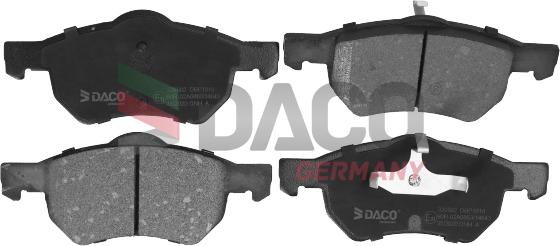 DACO Germany 320502 - Тормозные колодки, дисковые, комплект unicars.by