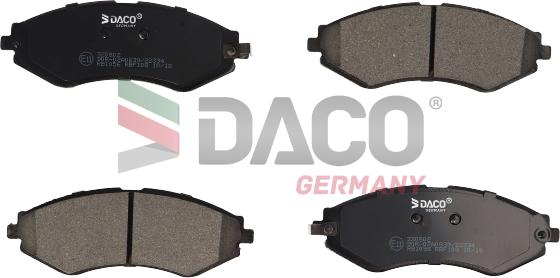 DACO Germany 320802 - Тормозные колодки, дисковые, комплект unicars.by