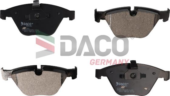 DACO Germany 320304 - Тормозные колодки, дисковые, комплект unicars.by