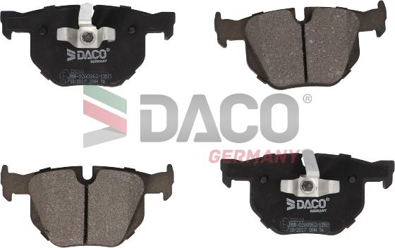 DACO Germany 320310 - Тормозные колодки, дисковые, комплект unicars.by